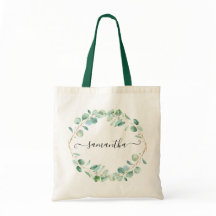 Aquarelle Eucalyptus Vert Personnalisé