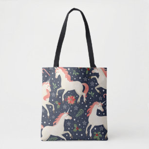 Tote Bag Aquarelle flamants roses, oiseaux exotiques, tropi