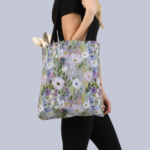 Tote Bag Aquarelle Fleurie de Douce Prairie