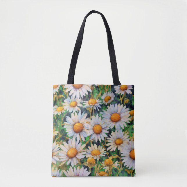 Tote Bag Aquarelle Jardin Fleurs Faisy (Devant)