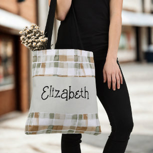 Tote Bag Aquarelle moderne Plat de chute