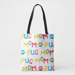 Tote Bag Aquarelle motif sans couture avec lettres et un