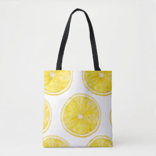 Tote Bag Aquarelle motif transparent avec tranche mûre