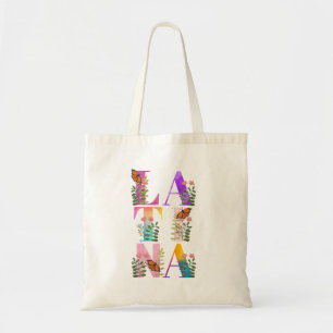 Tote Bag Aquarelle Ombre Latina Gras Texte
