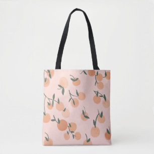 Tote Bag Aquarelle orange fruits sans couture motif
