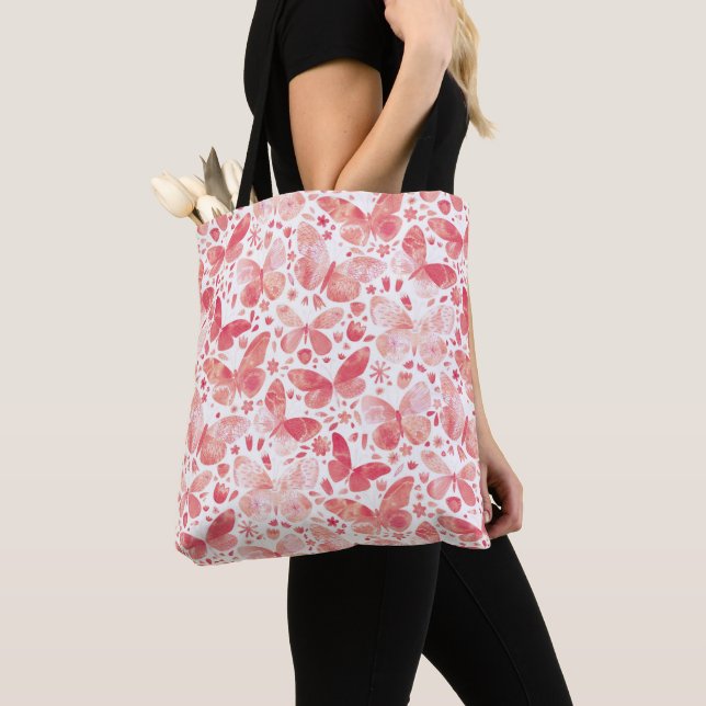 Tote Bag Aquarelle papillon (De près)