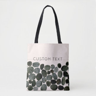 Tote Bag Aquarelle peinte Roches/roches Riverbed