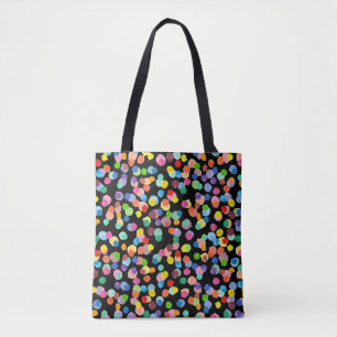 Tote Bag Aquarelle Polka Dot, Arrière - plan de Pâques.