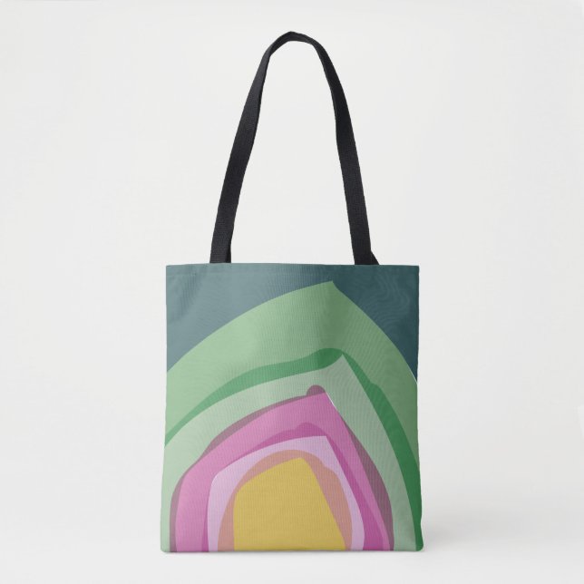 Tote Bag Aquarelle rose (Devant)