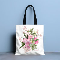 Aquarelle rose Peonies Rose Gold Butterfly Nom