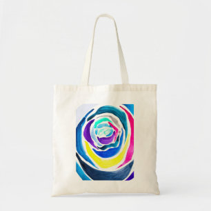 Tote Bag Aquarelle rose pop art bleu