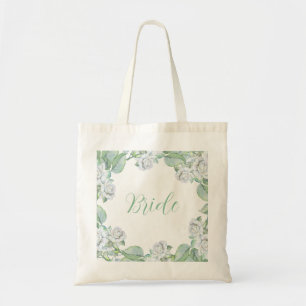 Tote Bag Aquarelle Roses blanches