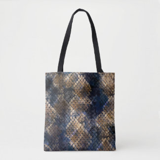 Tote Bag Aquarelle Sauvage Snakeskin Design transparent
