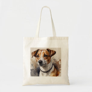 Tote Bag Aquarelle tendance Jack Russell Terrier