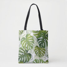 Aquarelle tropicale de Monstera verte