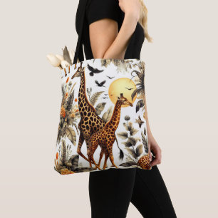 Tote Bag Aquarelle vintage de Giraffe