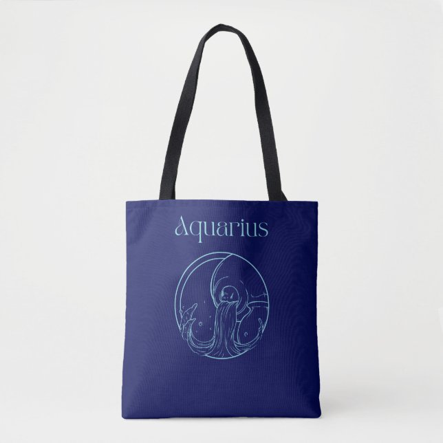 Tote Bag Aquarius Zodiac  (Devant)