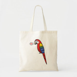 Tote Bag Ara Cartoon Macaw Perroquet Oiseau Amour