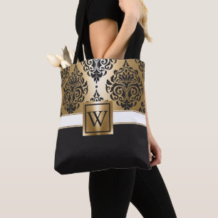 Tote Bag Arabes noirs et d'or