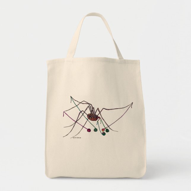 Tote Bag Araignée avec le fil (Devant)