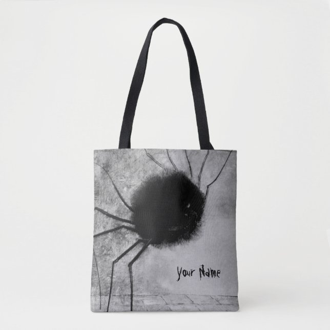 Tote Bag Araignée souriante par Odilon Redon, Halloween Vin (Devant)
