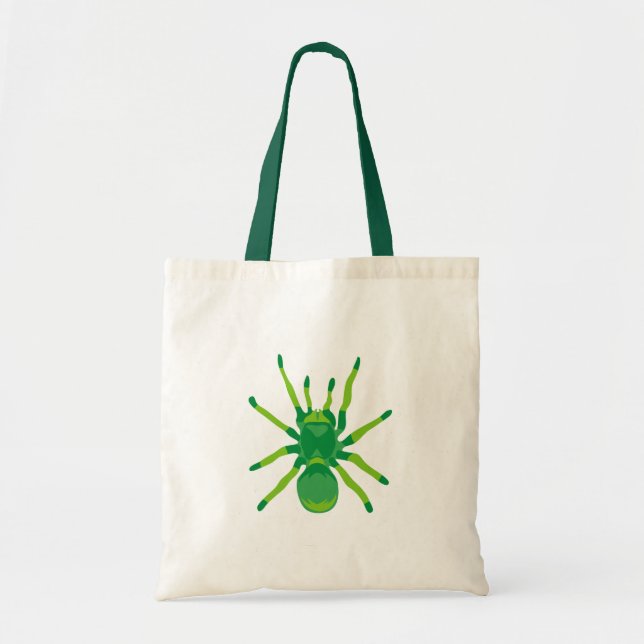 Tote Bag Araignée (verte) (Devant)