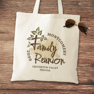 Tote Bag Arborescence de script de réunion de famille Water
