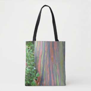 Tote Bag Arbre à eucalyptus arc-en-ciel