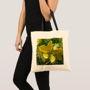 Tote Bag Arbre à pluie d'or Fleur tropicale jaune