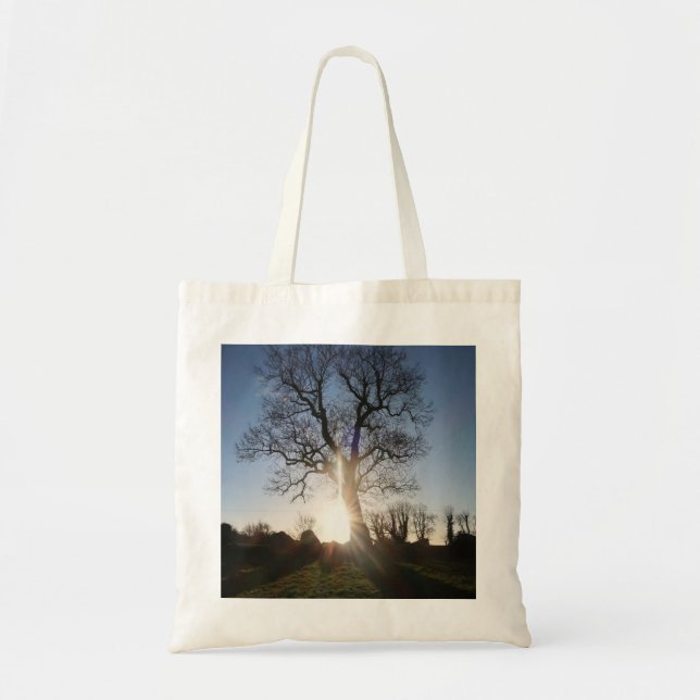 Tote Bag Arbre au coucher du soleil (Devant)