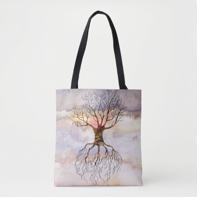Tote Bag Arbre contre le ciel (Devant)