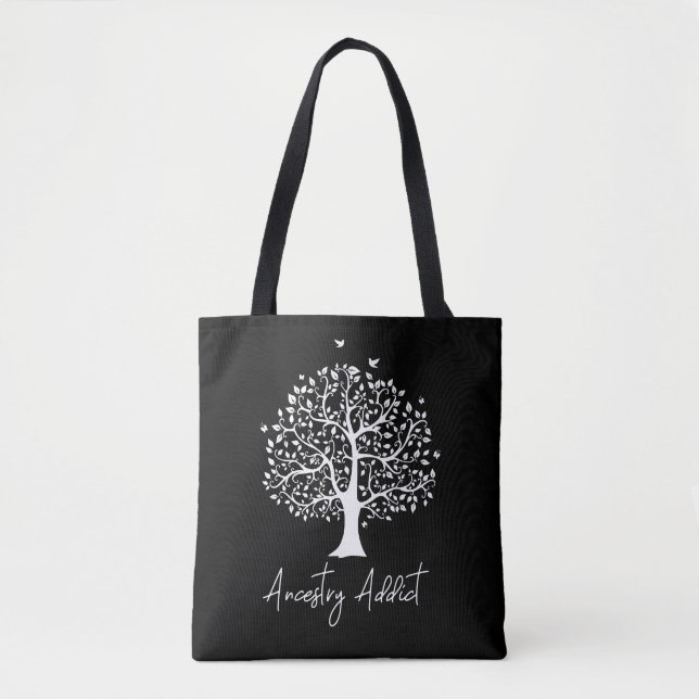 Tote Bag Arbre de la famille des toxicomanes (Devant)