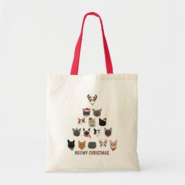 Tote Bag Arbre de Noël (Devant)