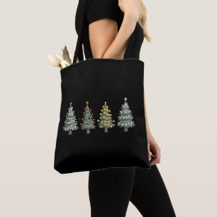 Tote Bag Arbre de Noël Cadeau de Fêtes Hiver