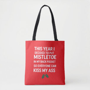 Tote Bag Arbre de Noël drôle Noël hilarant Noël grossier
