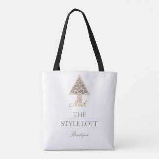 Tote Bag Arbre de Noël Élégant Noel pour Boutique