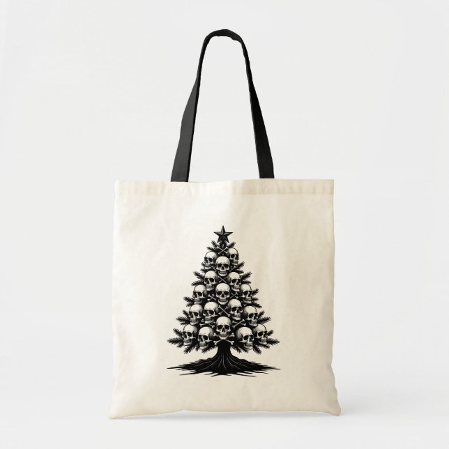 Tote Bag Arbre de Noël gothique II (Devant)