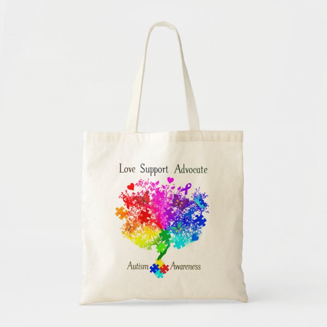 Tote Bag Arbre de spectre autistique (Devant)