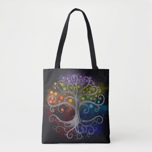 Tote Bag Arbre de vie Arbre de la Swirl (Devant)