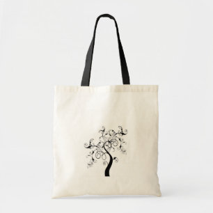 Tote Bag Arbre De Vie Noir Et Blanc