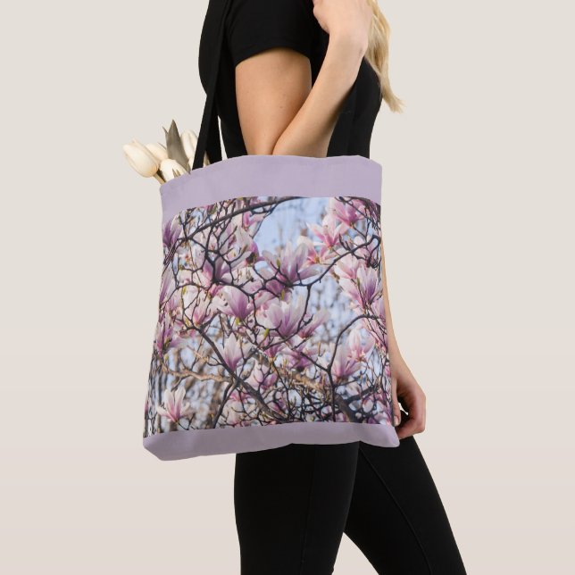 Tote Bag Arbre en fleurs de Magnolia (De près)