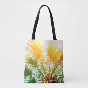 Tote Bag Arbre palmier soleil brillant arrière - plan d'été