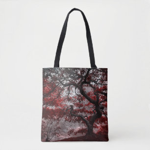 Tote Bag Arbre rouge en fleurs de cerisiers