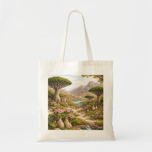 Tote Bag Arbres à sang de dragon et oasis du désert de l'îl