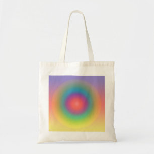 Tote Bag Arc-en-ciel coloré Espace cercle concentré