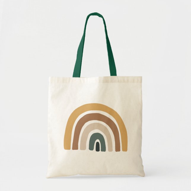 Tote Bag Arc-en-ciel coloré Pastel (Devant)