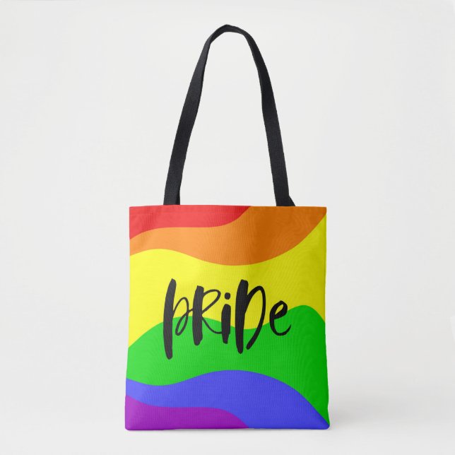 Tote Bag Arc-en-ciel de la fierté moderne (Devant)