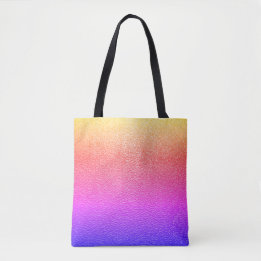 Tote Bag Arc-en-ciel dégradant texturé look moderne