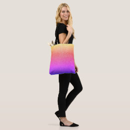 Tote Bag Arc-en-ciel dégradant texturé look moderne