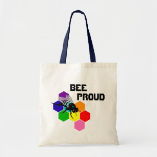 Tote Bag Arc-en-ciel fier fourre-tout d'abeille